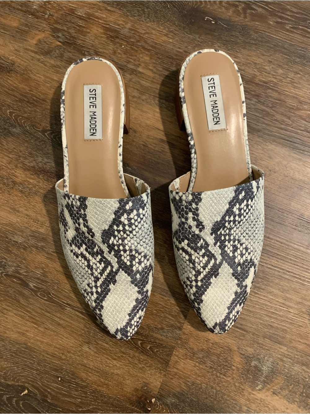 Snakeskin Mule